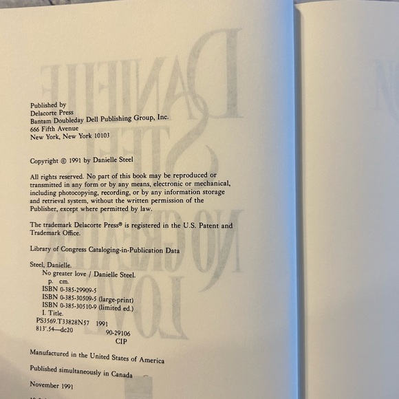 DANIEL STEEL (2) HARDCOVER ROMANCE AND EXCITEMENT BOOKS DELACORTE PRESS - Picture 6 of 6